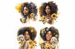Black Girl With Sunflower | 4 Black Magic Girl Sublimation Product Image 2