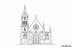 Church SVG | SVG Cut files | Cricut Product Image 1