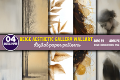 Beige Aesthetic Gallery Wall Art PNG Product Image 1