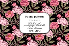 Seamless pattern. Peony flowers. Product Image 2