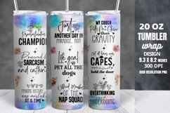 Funny Quotes 20oz Skinny Tumbler Sublimation Product Image 1