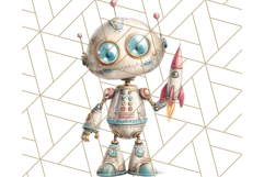 Robot Clipart, Soft Realistic Full Body Robot PNG Images Product Image 3