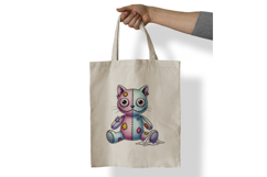 Stitched Cat Doll Creepy Cute Halloween Voodoo PNG Cute Product Image 7