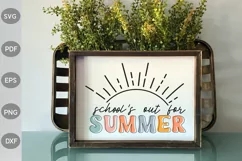 School's Out For Summer SVG, Teacher Life SVG Cut Files Product Image 3