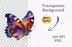 5 PNG Colorful Butterfly PNG Sublimation Product Image 2