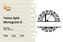 Twine Split Monogram Product Image 1