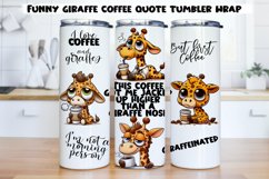 Funny coffee quote Tumbler Wrap designs|PNG, 20 oz. Product Image 12