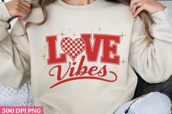 Love Vibes PNG, Retro Valentines Quotes Love PNG Product Image 1