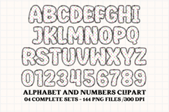 Shabby Chic letters doodle, shabby chic png alphabet clipart Product Image 5