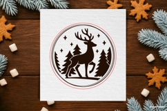 Winter Coffee Coaster Laser Cut | Drink Coaster | SVG Product Image 2