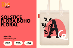 Solstice Flora Boho Floral Monogram Product Image 1