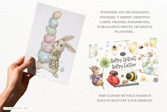 Spring &amp; Easter Animals Clipart Huge Bundle - Spring Clipart Product Image 7