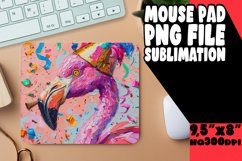 Flamingo Fantasy Sublimation Mouse Pad Product Image 1