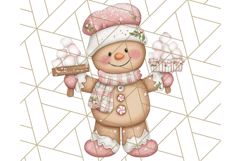 Gingerbread People Clipart, Cute Cookie PNG Illustrations Product Image 3