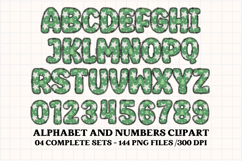 Christmas Alphabet png clipart, christmas letters doodle Product Image 5
