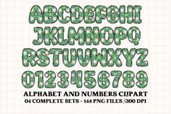 Christmas Alphabet png clipart, christmas letters doodle Product Image 5