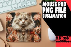 Cat Comedy Sublimation Mousepad PNG Product Image 1