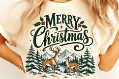 Merry Christmas PNG, Christmas Trees PNG, Christmas Shirt Product Image 3