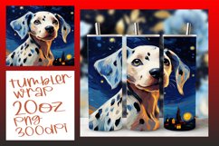 Vibrant Dog Art Tumbler Wrap - 20oz Sublimation Product Image 1