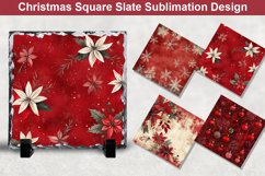 Christmas Square Sublimation Slate Designs Product Image 1