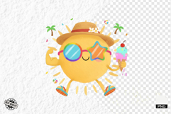 Cute Summer Sun Clipart Product Image 1
