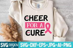 Cheet for a Cure SVG Design,Breast Cancer svg Design Product Image 1