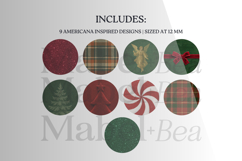 Americana Christmas 12mm Digital Collage Sheet Product Image 2