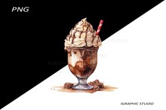 Milkshake Clipart, Food Clipart Product Image 1