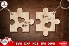 Valentine&#039;s Day Hearts Keychains | Laser Cut | Glowforge Product Image 11