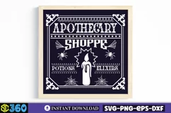Apothecary shoppe potions. elixirs SVG, Vintage Halloween Product Image 3