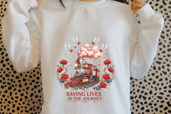 Nurse Train PNG - Medical Steam Engine Sublimation Design Product Image 3