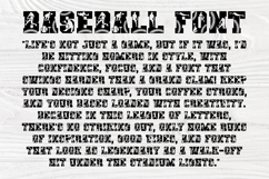 Baseball Font | Sports Varsity Letters | Athletic Typeface Product Image 2