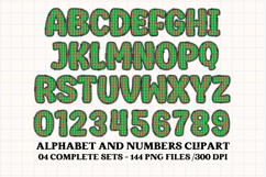 Christmas Alphabet png clipart, christmas letters doodle Product Image 5