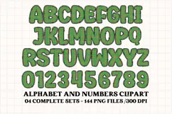 Christmas Alphabet png clipart, christmas letters doodle Product Image 5