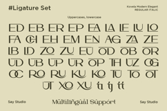 Kovela - Luxury Ligature Sans Serif Font Product Image 11