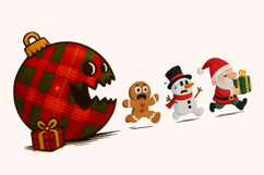 Yarn Crochet Funny Christmas Ghosts PNG, Funny Christmas PNG Product Image 3