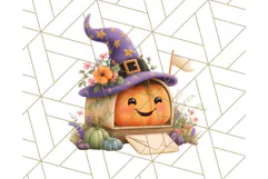Halloween Witch House Clipart PNG with Potions and Brooms Product Image 3