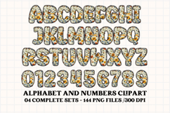 Cottagecore Alphabet png clipart, Floral letters doodle Product Image 5