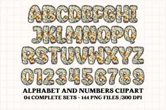 Cottagecore Alphabet png clipart, Floral letters doodle Product Image 5
