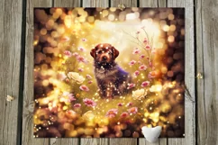 Magic Dogs & flowers | 10 Skinny tumbler Sublimation designs Product Image 11