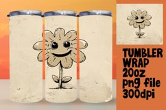 Retro Revival: Smiling Florals Sublimation Product Image 1