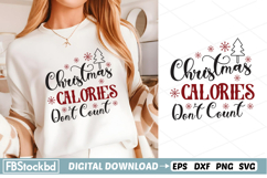 Christmas calores don&#039;t count SVG, Christmas SVG, Holiday Product Image 1