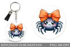 Cute Spider Keychain. Halloween Spider Keychain Product Image 1