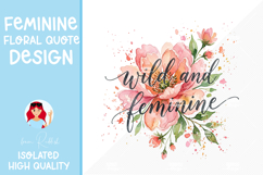 Feminine Floral Design Watercolor Flower Illustration Product Image 1