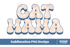 American Cat Mama Papa 4th of July USA Paw DTF PNG Bundle Product Image 2