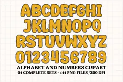 Halloween Alphabet png clipart, halloween letters doodle Product Image 5