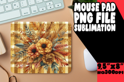 CHEERFUL MOUSE MAT PLAYFUL DESIGN, Autumn Flower Product Image 1