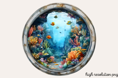 Under the Sea Window Clipart PNG Product Image 1