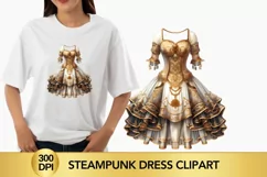 steampunk dress Clipart, steampunk dress png Product Image 1