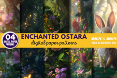 Enchanted Ostara Digital Paper Pack PNG Product Image 1